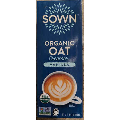 Organic Oat Creamer, Vanilla
