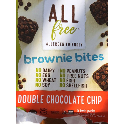 Double Chocolate Chip Brownie Bites