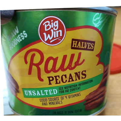Halves Raw Pecans, Unsalted