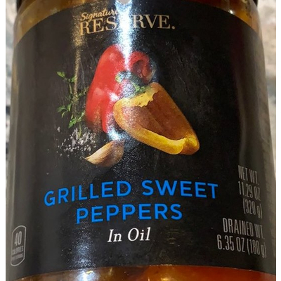 Grilled Sweet Peppers in Oil
