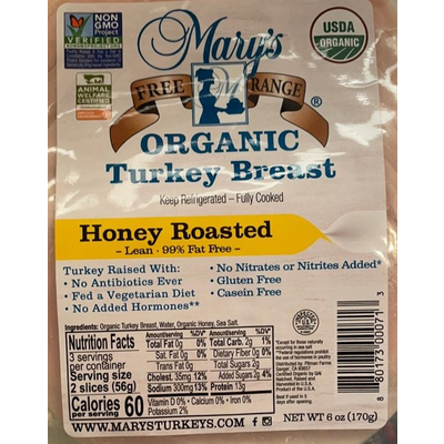Free range Honey Roasted Organic Turkey Breast