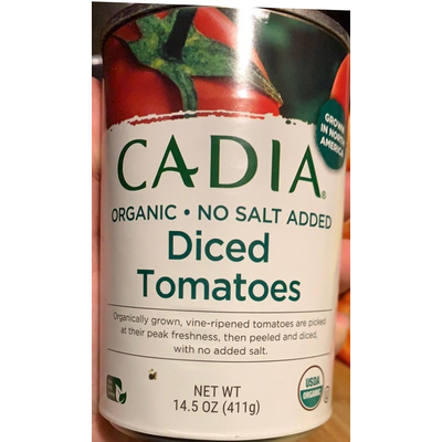 Organic Diced Tomatoes, No Salt Added