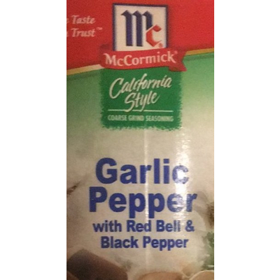 Garlic Pepper with Red Bell & Black Pepper, California Style