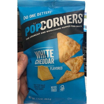 Popped-Corn Snack, White Cheddar Flavored