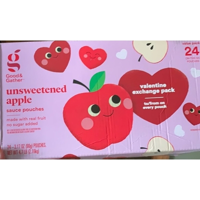 Unsweetened Apple Sauce Pouches