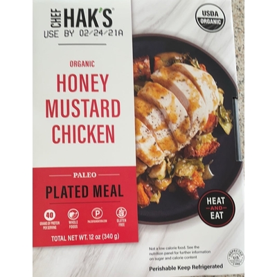 Organic Honey Mustard Chicken Plated Meal