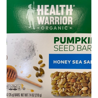 Pumpkin Seed Bar, Honey Sea Salt