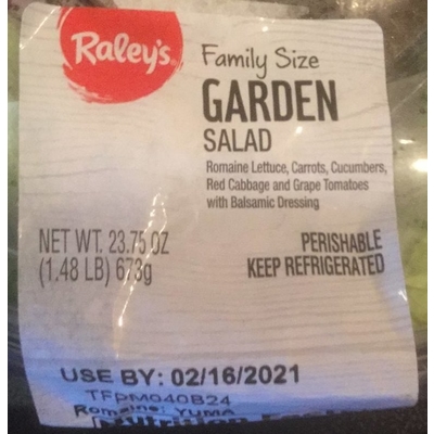 Family Size Garden Salad