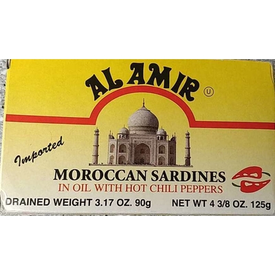 Moroccan Sardines in Oil with Hot Chili Peppers