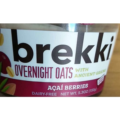 Overnight Oats with Ancient Grains, Acai Berries