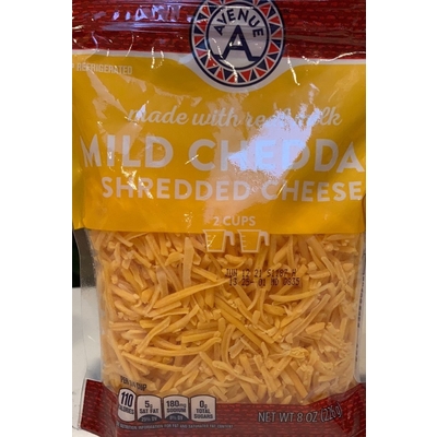Shredded Cheese, Mild Cheddar