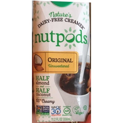 Dairy Free Creamer, Half Almond and Half Coconut Unsweetened
