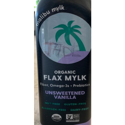 Organic Flax Mylk, Unsweetened Vanilla