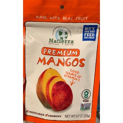 Freeze-Dried Crunchy Premium Mangos