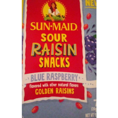 Blue Raspberry Sour Raisin Snacks