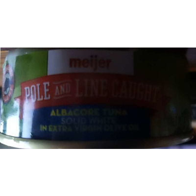 Pole and Line Caught Solid White Albacore Tuna, in Extra Virgin Olive Oil