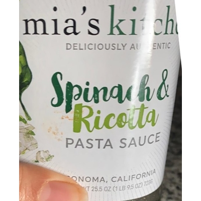 Spinach & Ricotta Pasta Sauce
