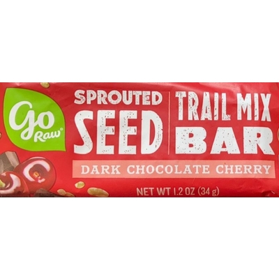 Sprouted Seed Trail Mix Bar Dark Chocolate Cherry