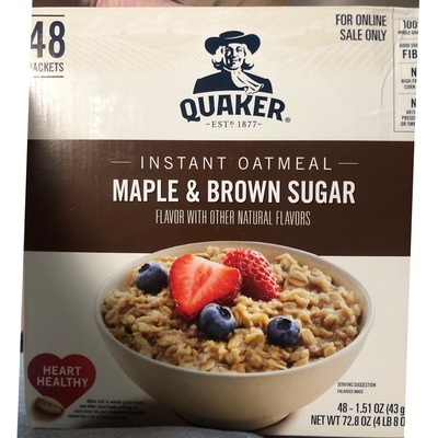 Instant Oatmeal Maple & brown Sugar