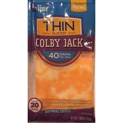 Colby Jack, Sliced
