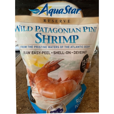 Wild Patagonian Pink Shrimp, Raw Easy-Peel Shell-On Deveined