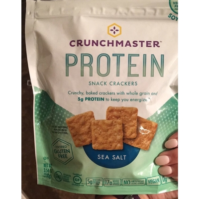 Protein Snack Crackers with Sea Salt