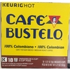 Calories in 100% Colombian Medium Roast Coffee from Cafe Bustelo