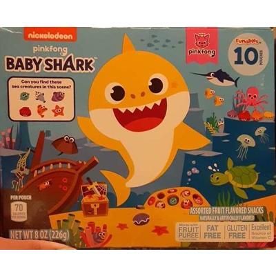 Baby Shark Assorted Fruit Flavored Snacks