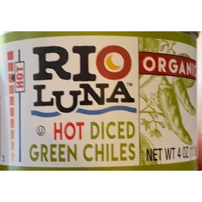 Organic Diced Green Chiles, Hot