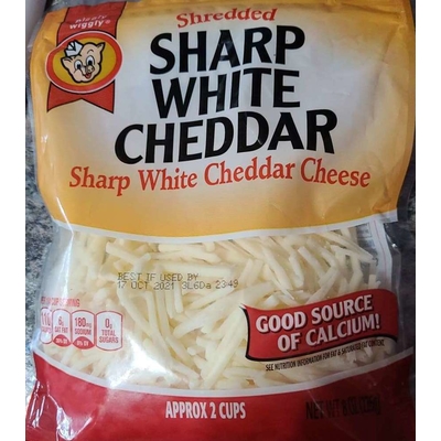 Shredded Sharp White Cheddar