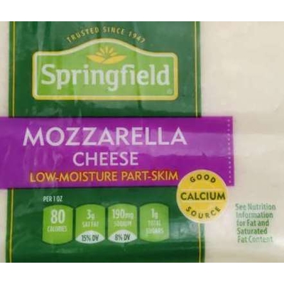 Low-Moisture Part-Skim Mozzarella Cheese