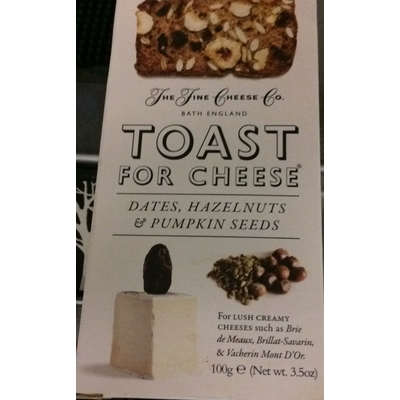 Toast For Cheese, Dates Hazelnuts & Pumpkin Seeds