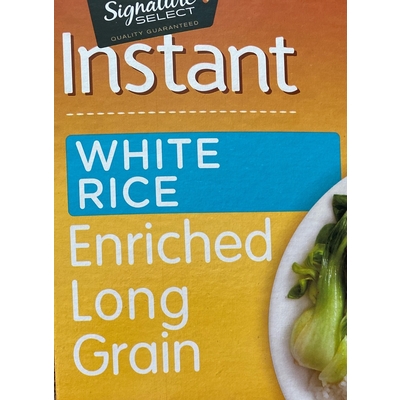 Instant White Rice, Enriched Long Grain