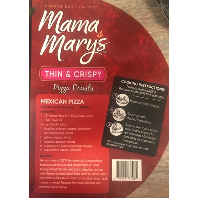 Thin & Crispy Pizza Crusts Mexican Pizza