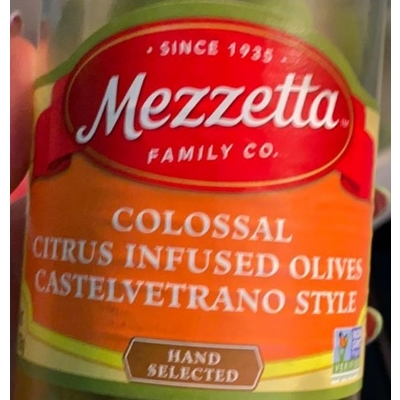 Colossal Citrus Infused Olives, Castelvetrano Style