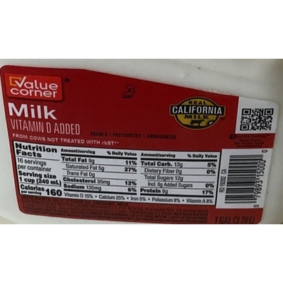 Milk, Vitamin D Added
