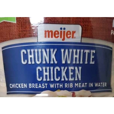 Chunk White Chicken, Chicken Breast with Rib Meat in Water
