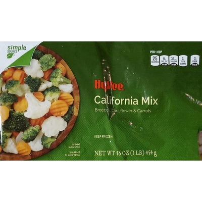 California Mix, Broccoli, Cauliflower & Carrots