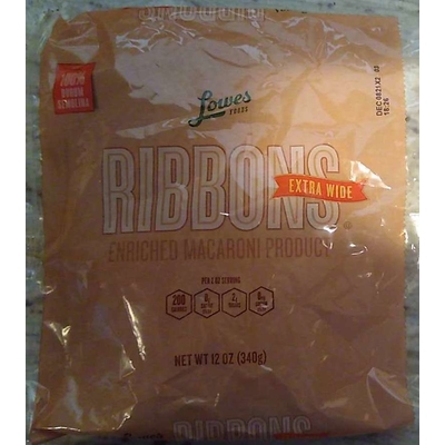 Enriched Macaroni Product, Extra Wide Ribbons