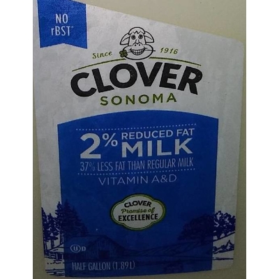 2% Reduced Fat Milk, Vitamin A & D