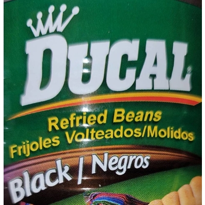Refried Beans, Black
