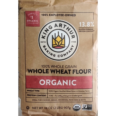 100% Whole Grain Whole Wheat Flour, Organic