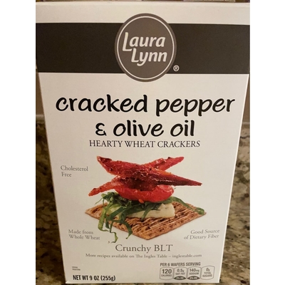 Cracked Pepper & Olive Oil Crackers