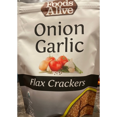 Onion Garlic Flax Crackers