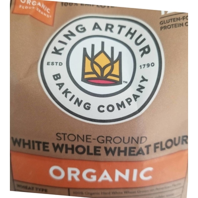 Stone-Ground White Whole Wheat Flour, Organic