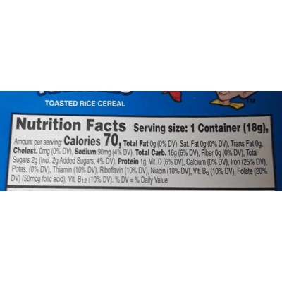 Rice Crispies, Toasted Rice Cereal