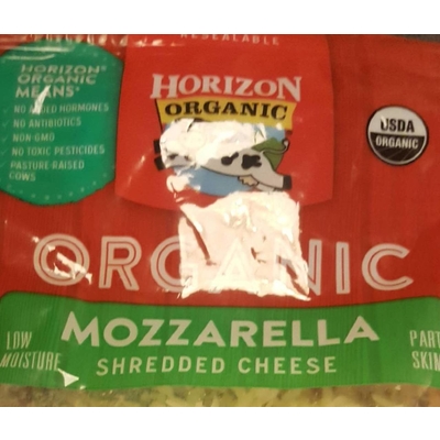 Organic Mozzarella, Shredded Cheese