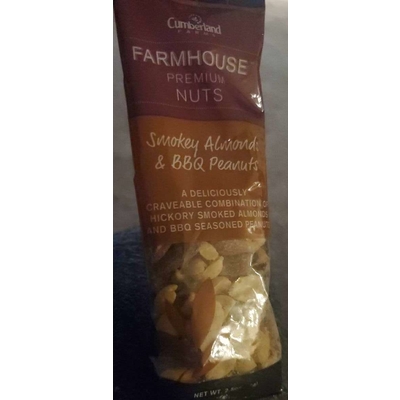 Farmhouse Premium Nuts, Smokey Almonds & BBQ Peanuts