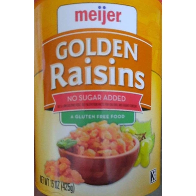Golden Raisins, No Sugar Added