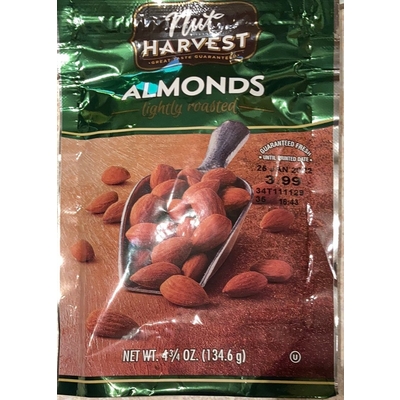 Almonds, Lightly Roasted